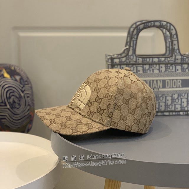 Gucci北面聯名款帽子 古馳男女同款棒球帽鴨舌帽  mm1709